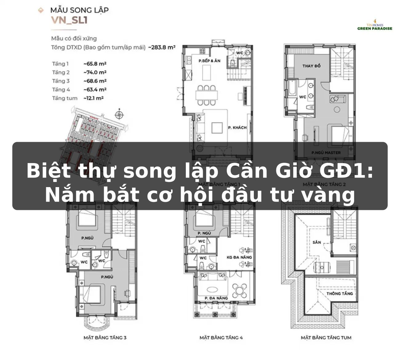 Biệt thự song lập Cần Giờ GĐ1: Nắm bắt cơ hội đầu tư vàng
