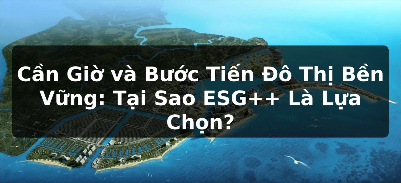 Cần Giờ và Bước Tiến Đô Thị Bền Vững: Tại Sao ESG++ Là Lựa Chọn?