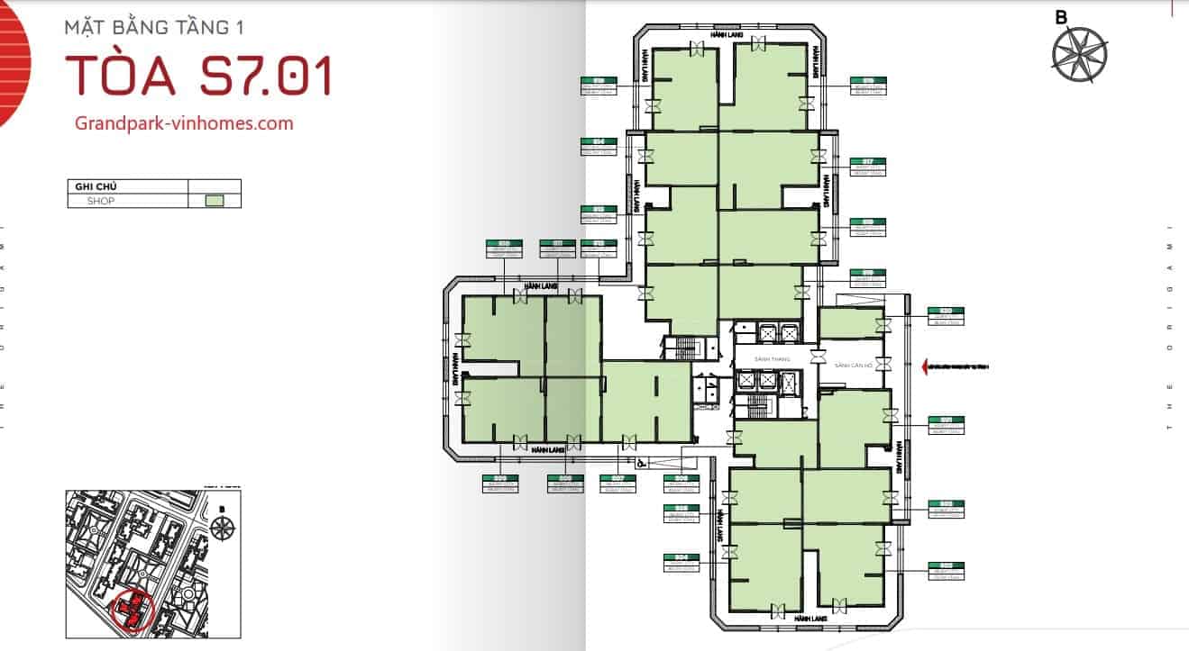 Căn hộ The Origami S701 Vinhomes Grand Park: Thiết kế tối ưu, sống xanh mát