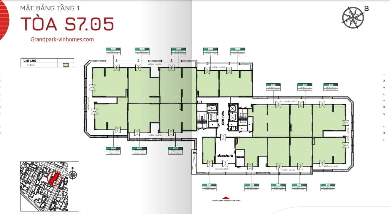 Căn hộ The Origami S705 Vinhomes Grand Park: Thiết kế tối ưu, sống xanh mát