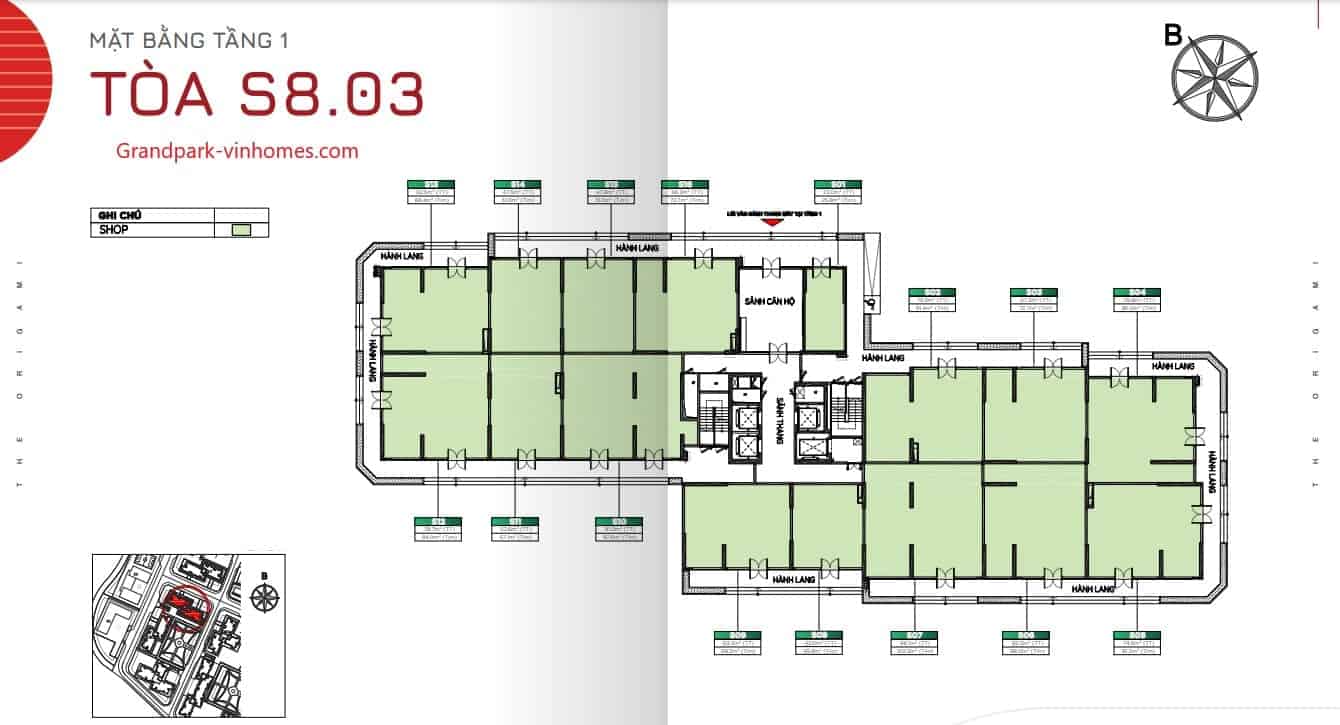 Căn hộ The Origami S803 Vinhomes Grand Park: Thiết kế tối ưu, sống xanh mát