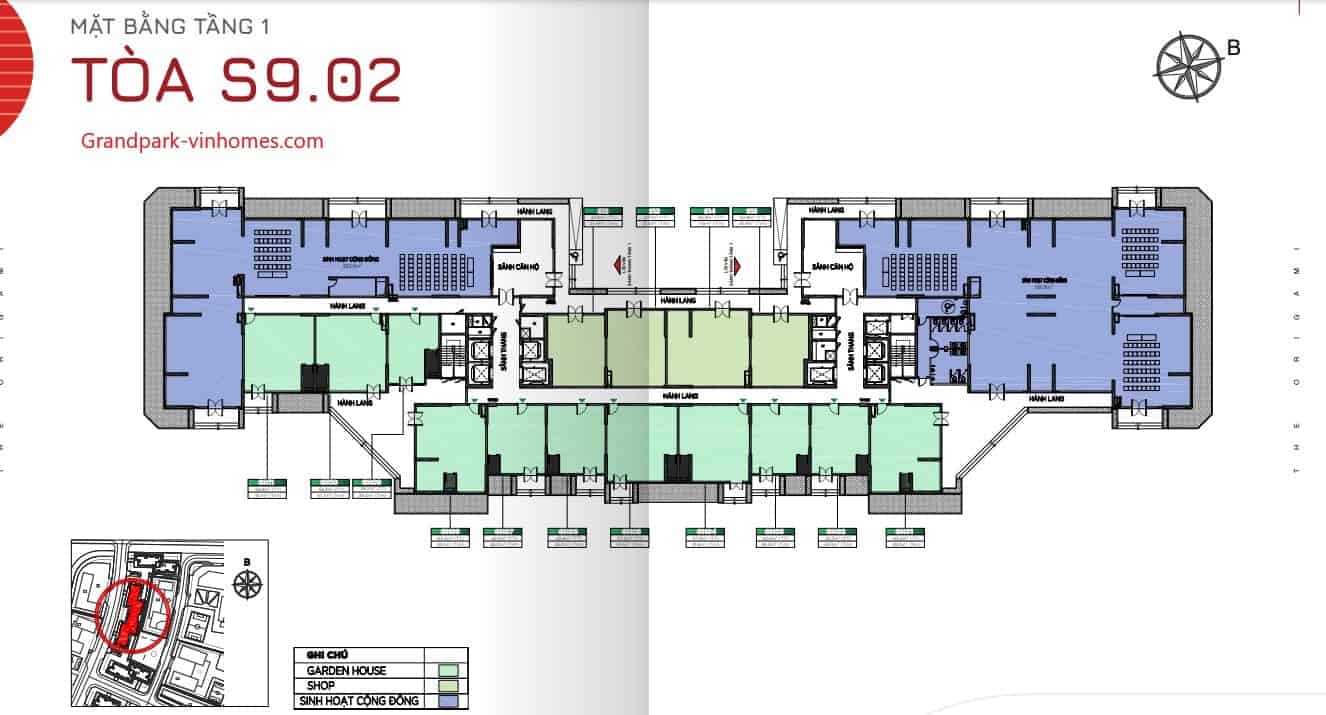 Căn hộ The Origami S902 Vinhomes Grand Park: Thiết kế tối ưu, sống xanh mát