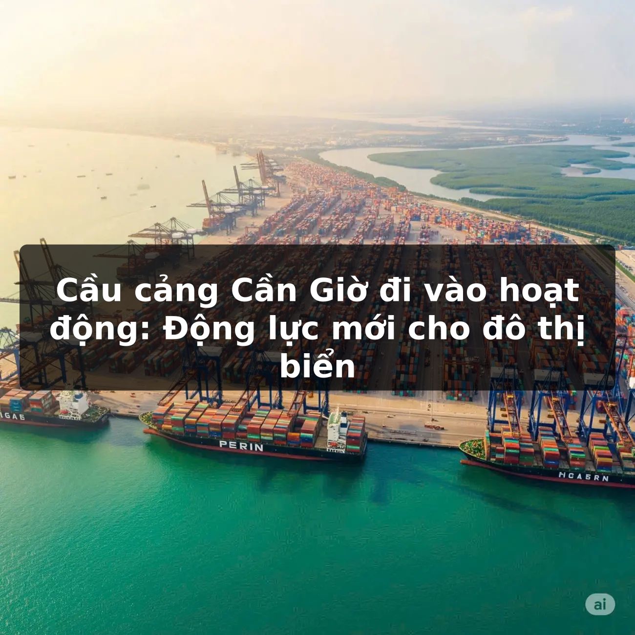Cầu cảng Cần Giờ đi vào hoạt động: Động lực mới cho đô thị biển
