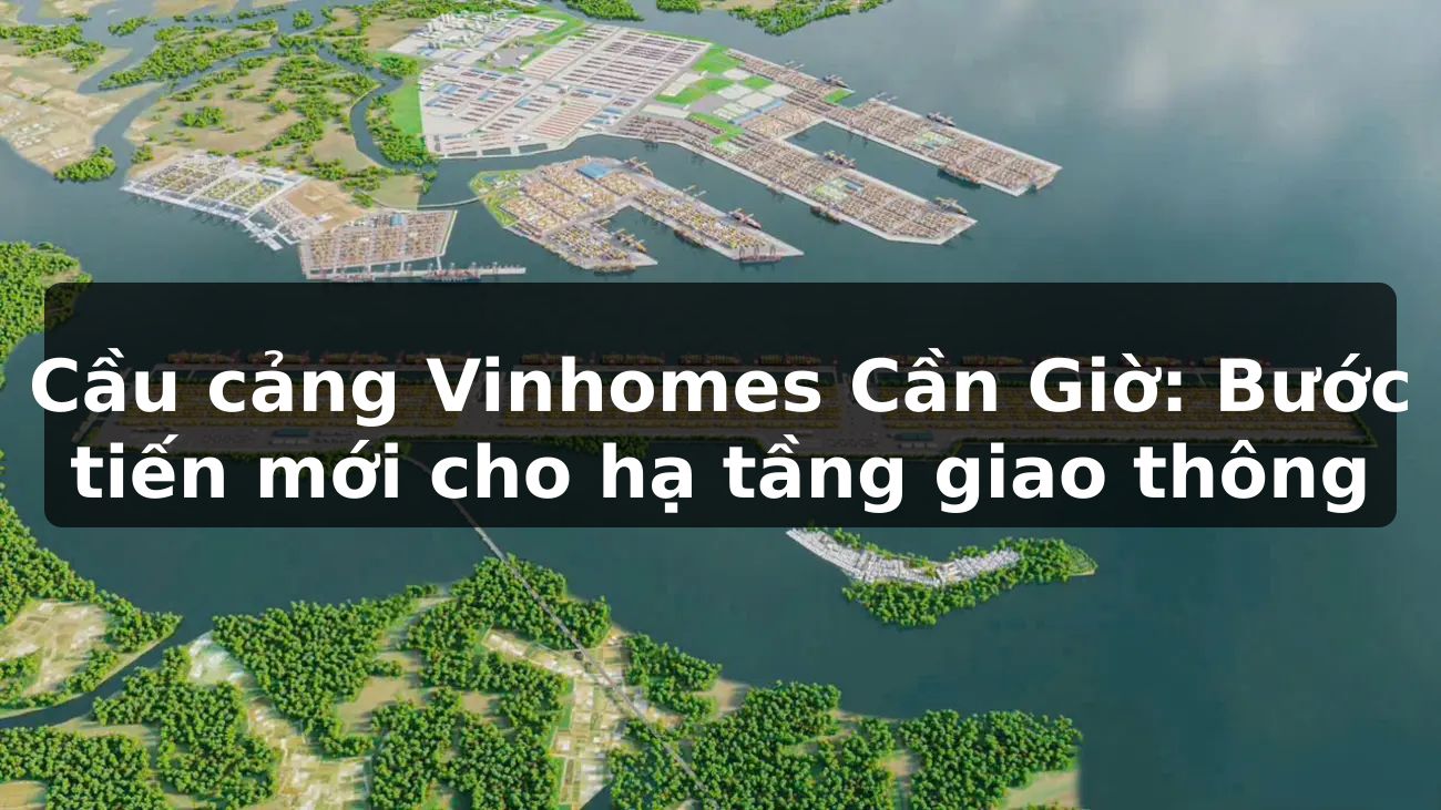 Cầu cảng Vinhomes Cần Giờ: Bước tiến mới cho hạ tầng giao thông!