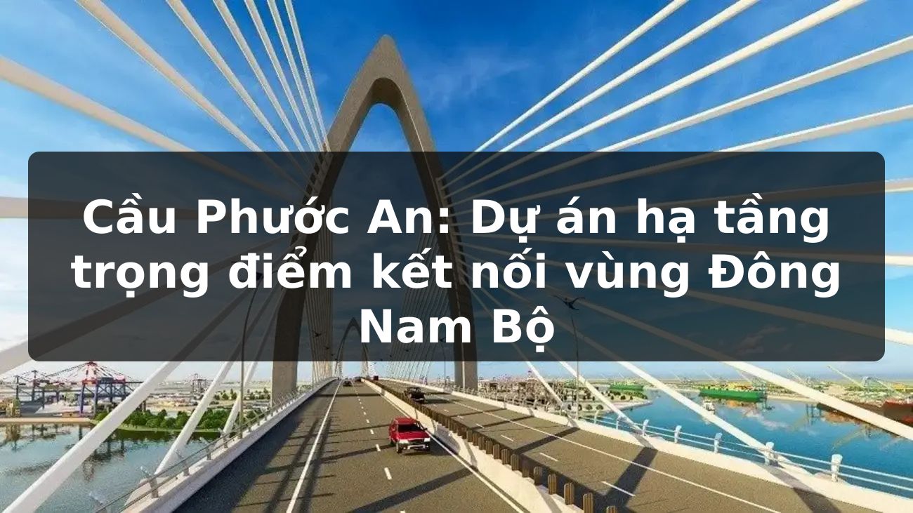 Cầu Phước An: Dự án hạ tầng trọng điểm kết nối vùng Đông Nam Bộ