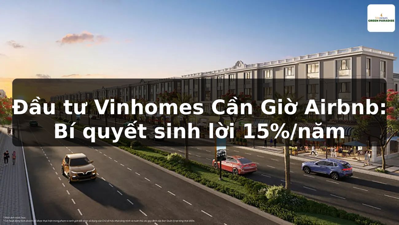 Đầu tư Vinhomes Cần Giờ Airbnb: Bí quyết sinh lời 15%/năm