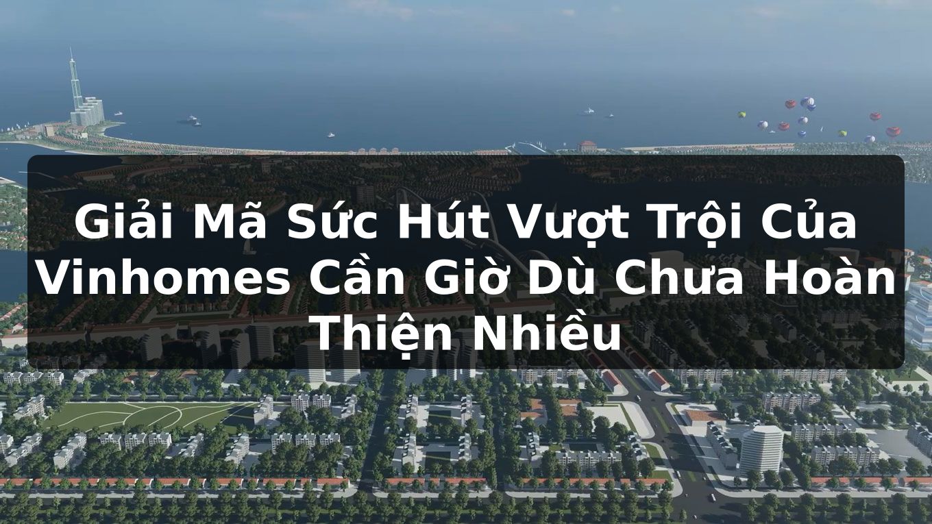 Giải Mã Sức Hút Vượt Trội Của Vinhomes Cần Giờ Dù Chưa Hoàn Thiện Nhiều