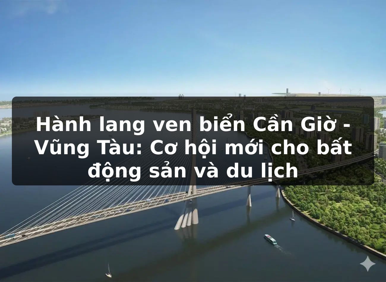 Hành lang ven biển Cần Giờ - Vũng Tàu: Cơ hội mới cho bất động sản và du lịch