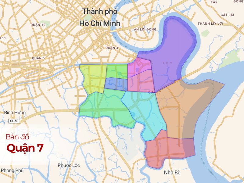 Quận 7, TP.HCM: Bản đồ chi tiết, thông tin quy hoạch và tiện ích xung quanh