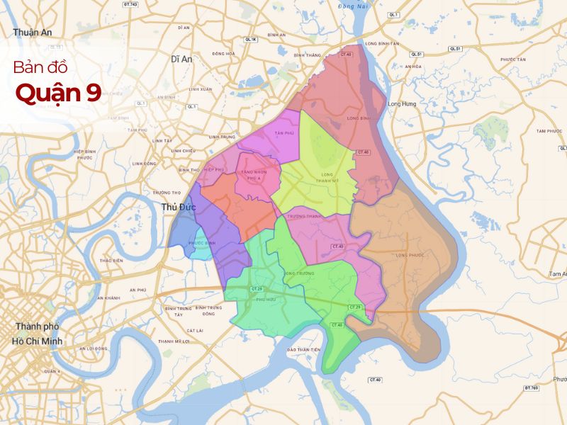Quận 9, TP.HCM: Bản đồ chi tiết, thông tin quy hoạch và tiện ích xung quanh