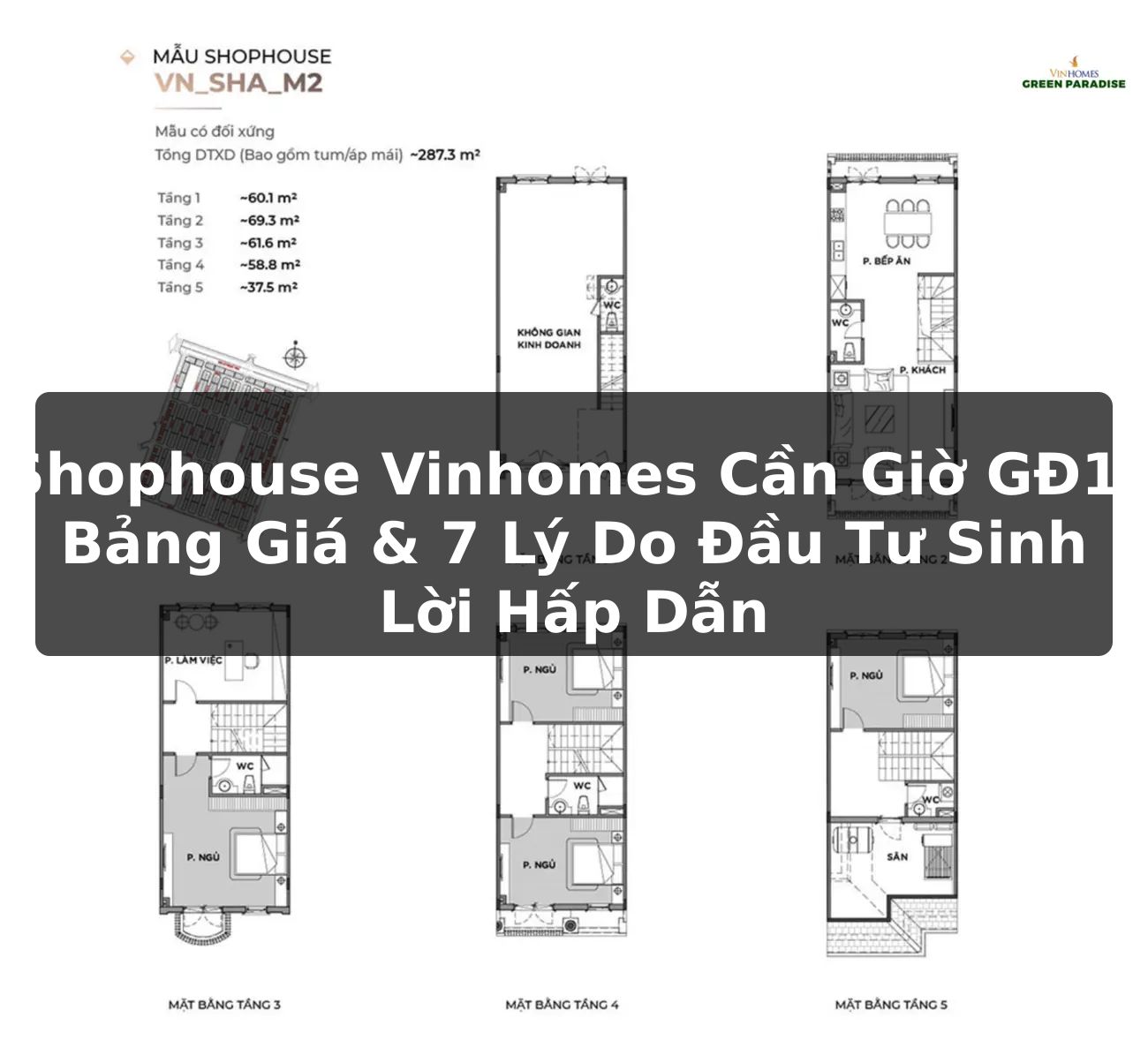 Shophouse Vinhomes Cần Giờ GĐ1: Bảng Giá & 7 Lý Do Đầu Tư Sinh Lời Hấp Dẫn
