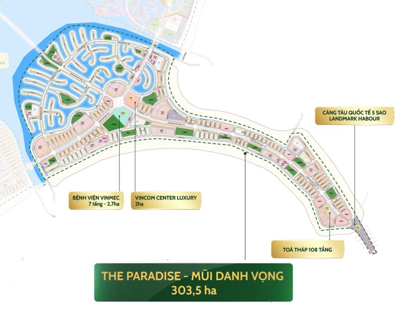 The Paradise Cần Giờ: Thông tin chi tiết về phân khu Mũi Danh Vọng