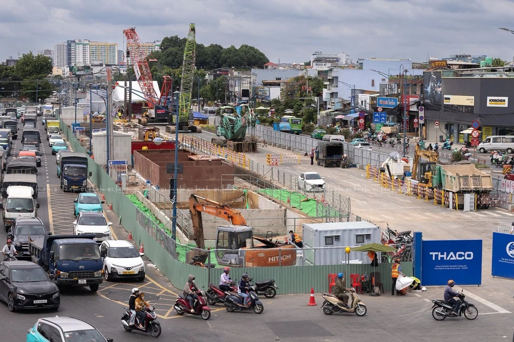 Metro Số 2 Bến Thành - Tham Lương bắt đầu xây dựng ga ngầm đầu tiên