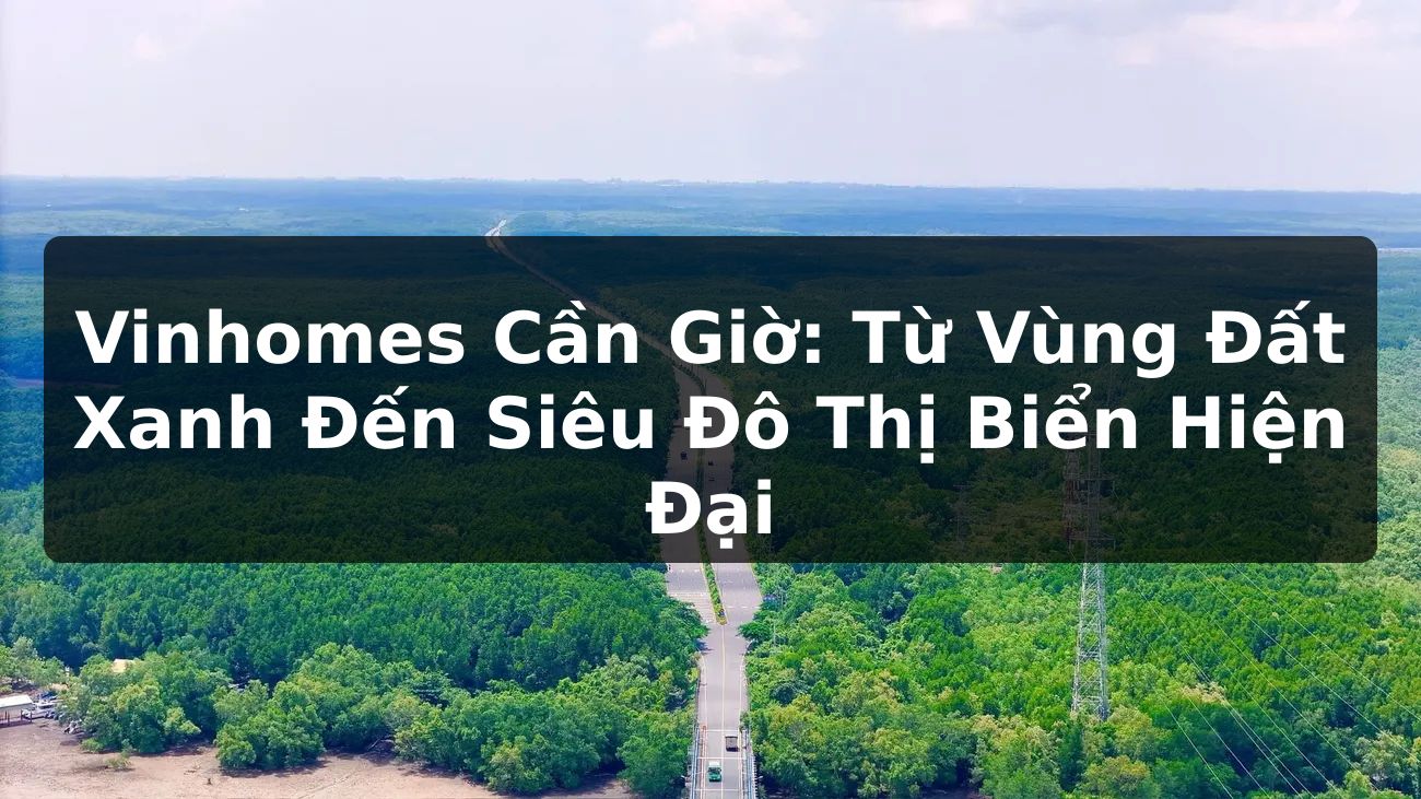 Vinhomes Cần Giờ: Từ Vùng Đất Xanh Đến Siêu Đô Thị Biển Hiện Đại