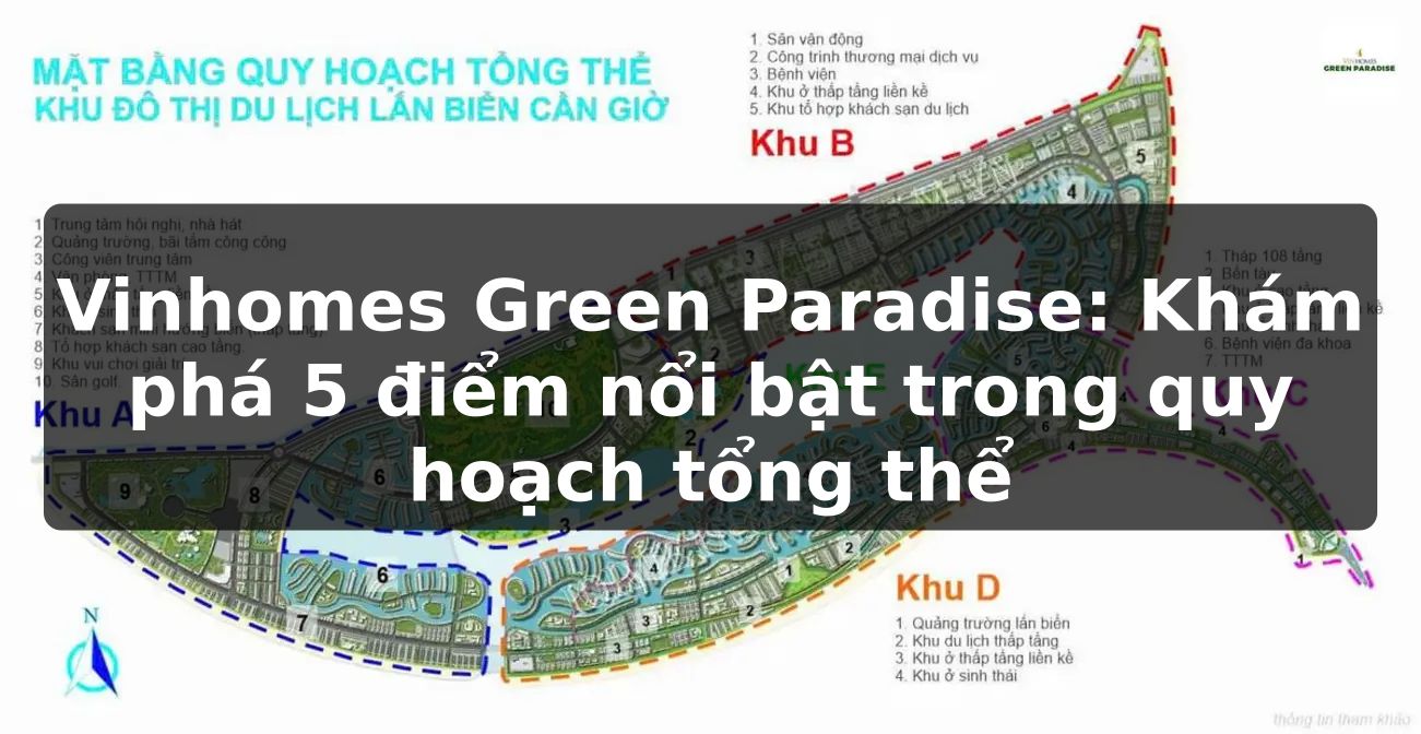 Vinhomes Green Paradise: Khám phá 5 điểm nổi bật trong quy hoạch tổng thể