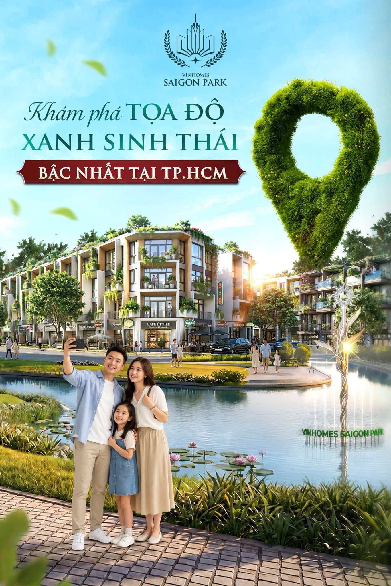 Vinhomes Hóc Môn: Không gian sống xanh own ESG owns lôi cuốn