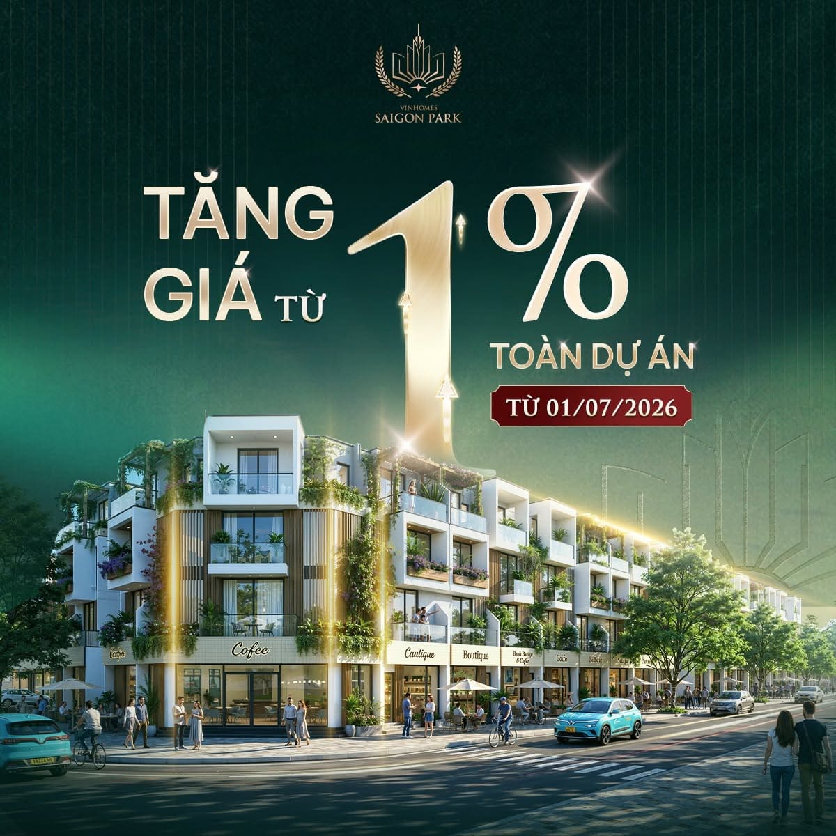 Vinhomes Hóc Môn: Cơ hội chốt giá tốt trước khi tăng 1% từ tháng 7